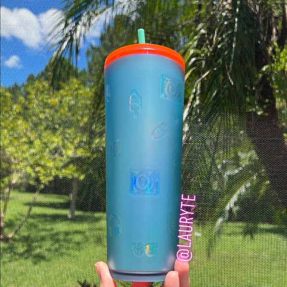 Starbucks 2022 Back to School Blue Soft Touch Icon Tumbler - Picture 5 of 9